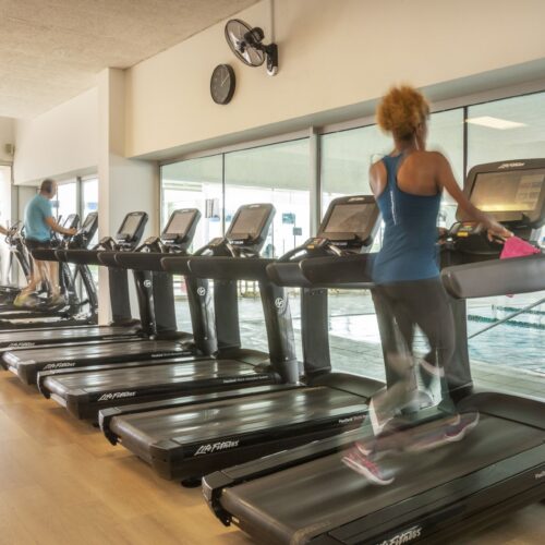 Sala de fitness cardiovascular